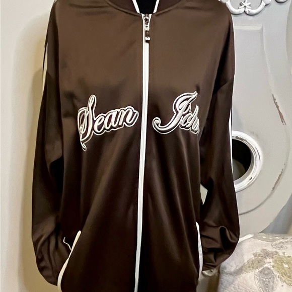 Vintage Sean John Track Jacket 2XL Brown - Picture 6 of 7